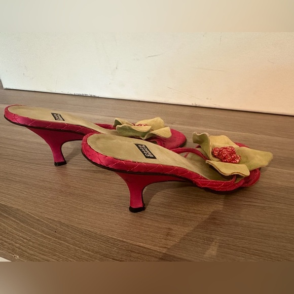 Costa Blanca suede and silk heels - Picture 2 of 3